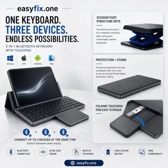 Kabellose Bluetooth-Tastatur KF8700