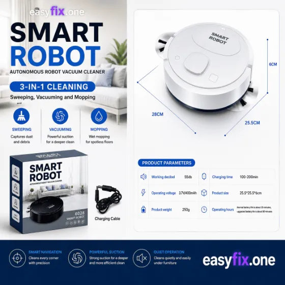 Smart 3-in-1 Saugroboter für automatische Reinigung
