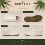 HEMP LIFE Evo — Men's Casual Hemp Sneakers