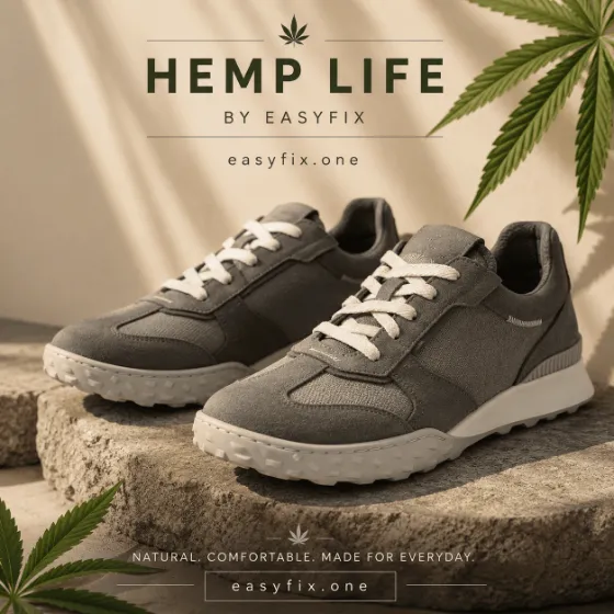 HEMP LIFE Blade — Herren-Sneaker aus Hanf für Spaziergänge