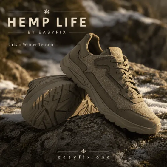 HEMP LIFE Terra — Herren-Winter-Sneaker aus Hanf