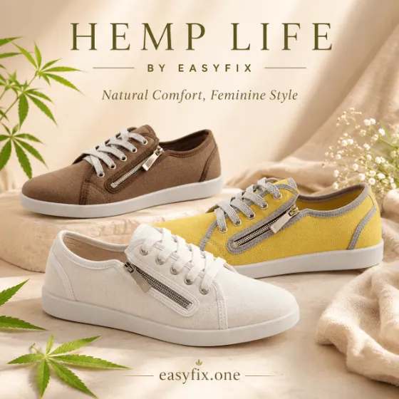 HEMP LIFE Walker — Damen-Sneaker aus Hanf