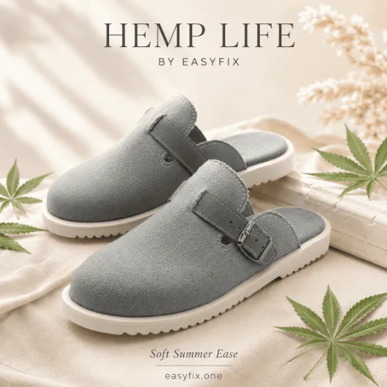 HEMP LIFE Bosa Soft Clog — Damen-Clogs aus Hanf