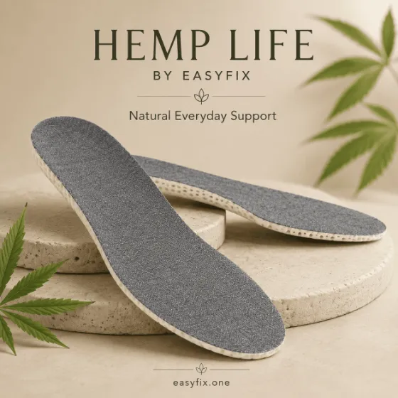HEMP LIFE Air — Unisex-Einlegesohlen aus Hanf